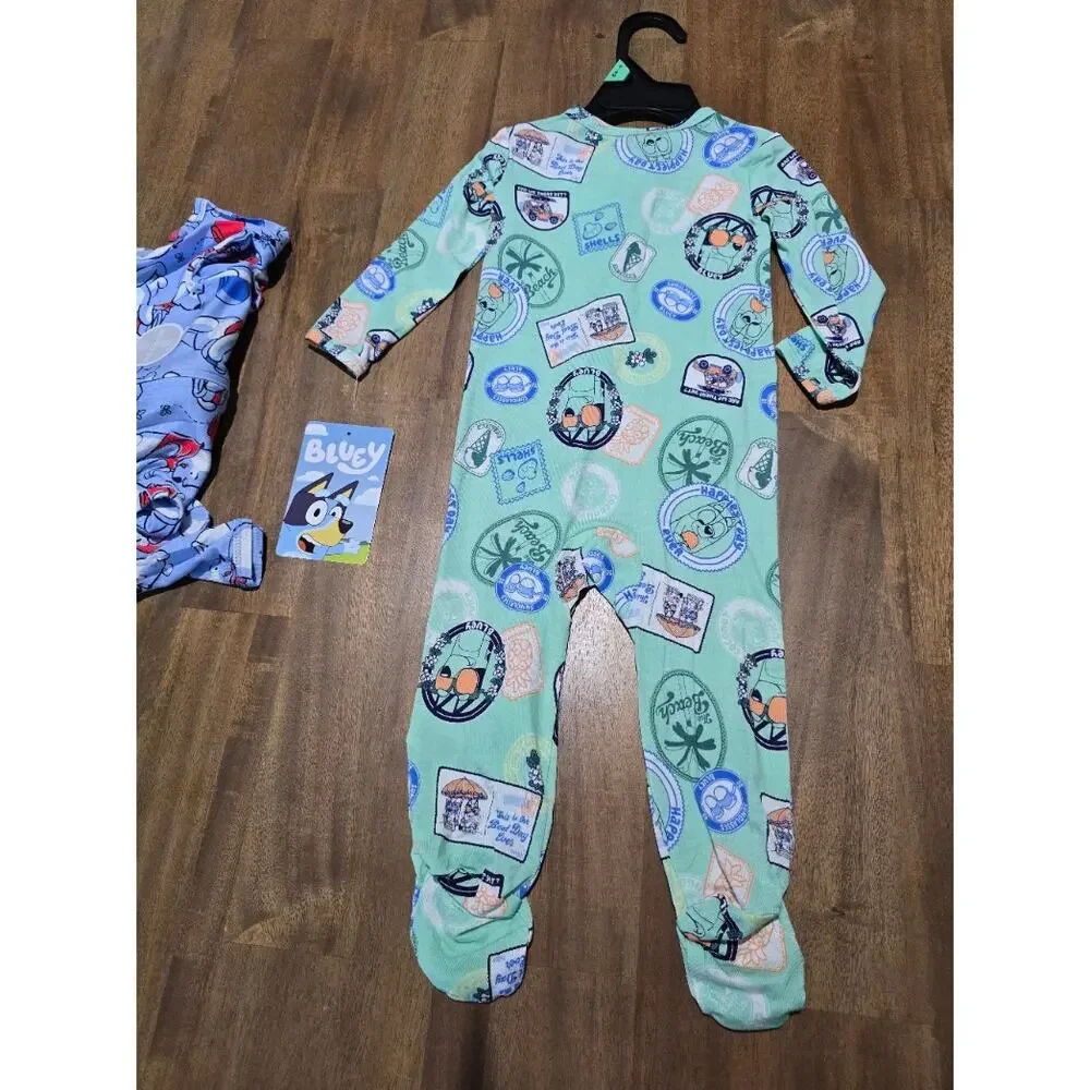 NWT Disney/Modern Moments by Gerber Baby Girls Footed Pajama LOT of 3 6-9 Months